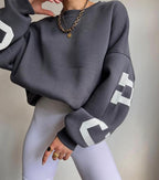 Women Sweater | Oversized Pullover with Long Sleeve Fit