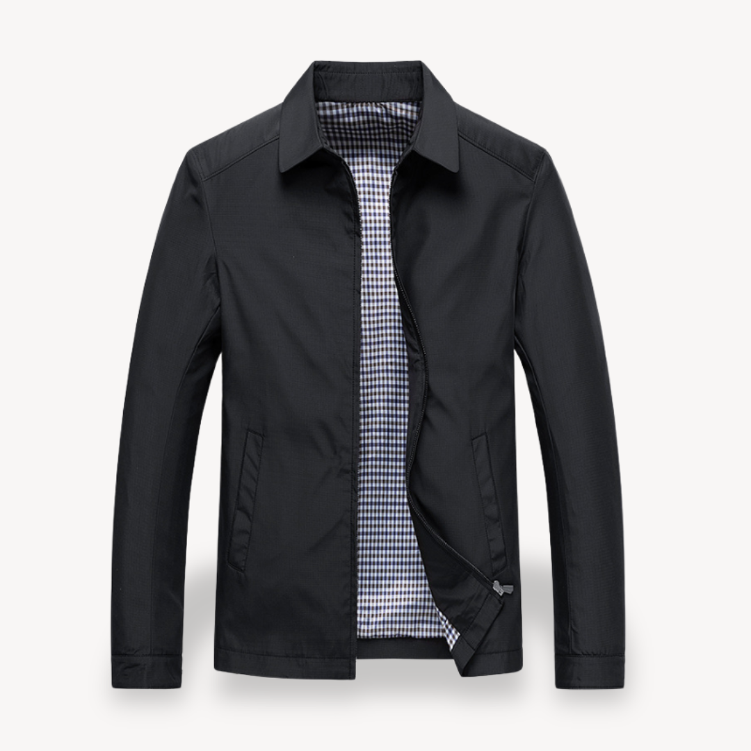 Men Jacket | Hooded Windproof Design with Zip Front Closure