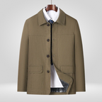 Men Jacket | Loose Fit with Button Front Closure | Spring