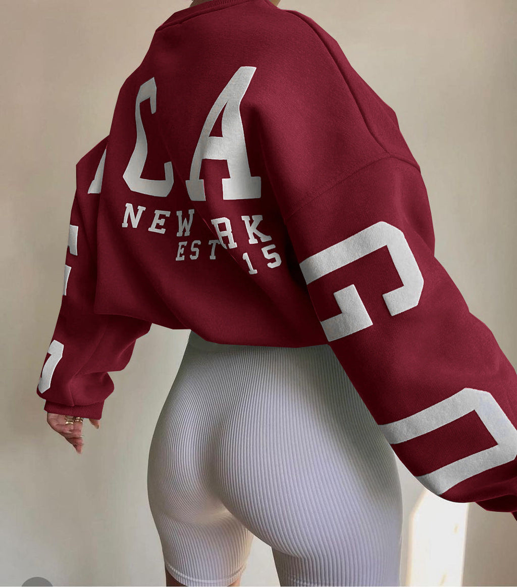 Women Sweater | Oversized Pullover with Long Sleeve Fit