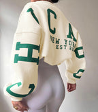 Women Sweater | Oversized Pullover with Long Sleeve Fit