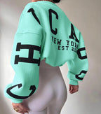 Women Sweater | Oversized Pullover with Long Sleeve Fit