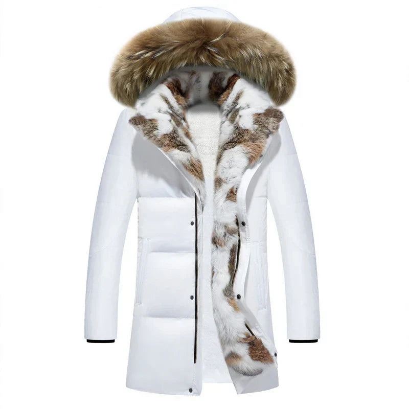 Women Parka | Hooded Long Fit with Zip and Drawstring Waist