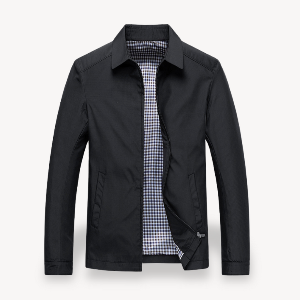 Men Jacket | Hooded Windproof Design with Zip Front Closure