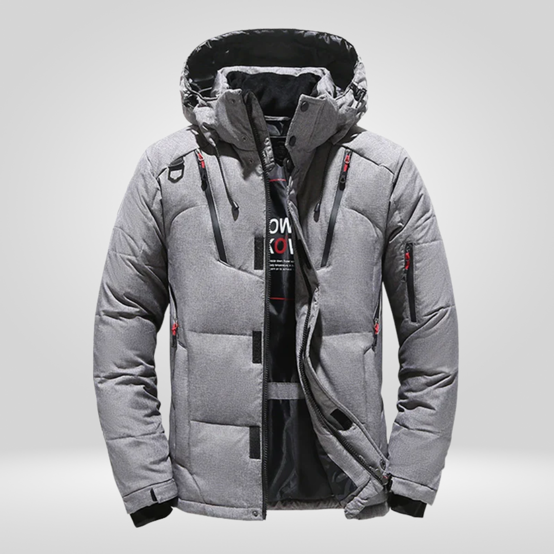 Men Jacket | Loose Fit Waterproof Windproof Full-Zip Winter
