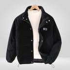 Men Coat | Loose Fit Full-Length Zipper for Cold Weather