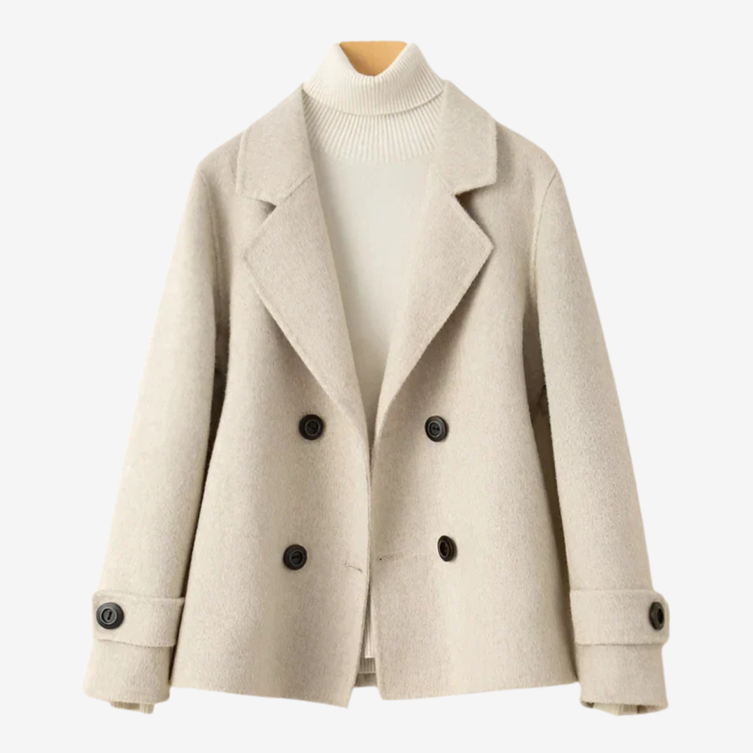 Women Blazer | Double-Breasted Tailored Fit with Button Front