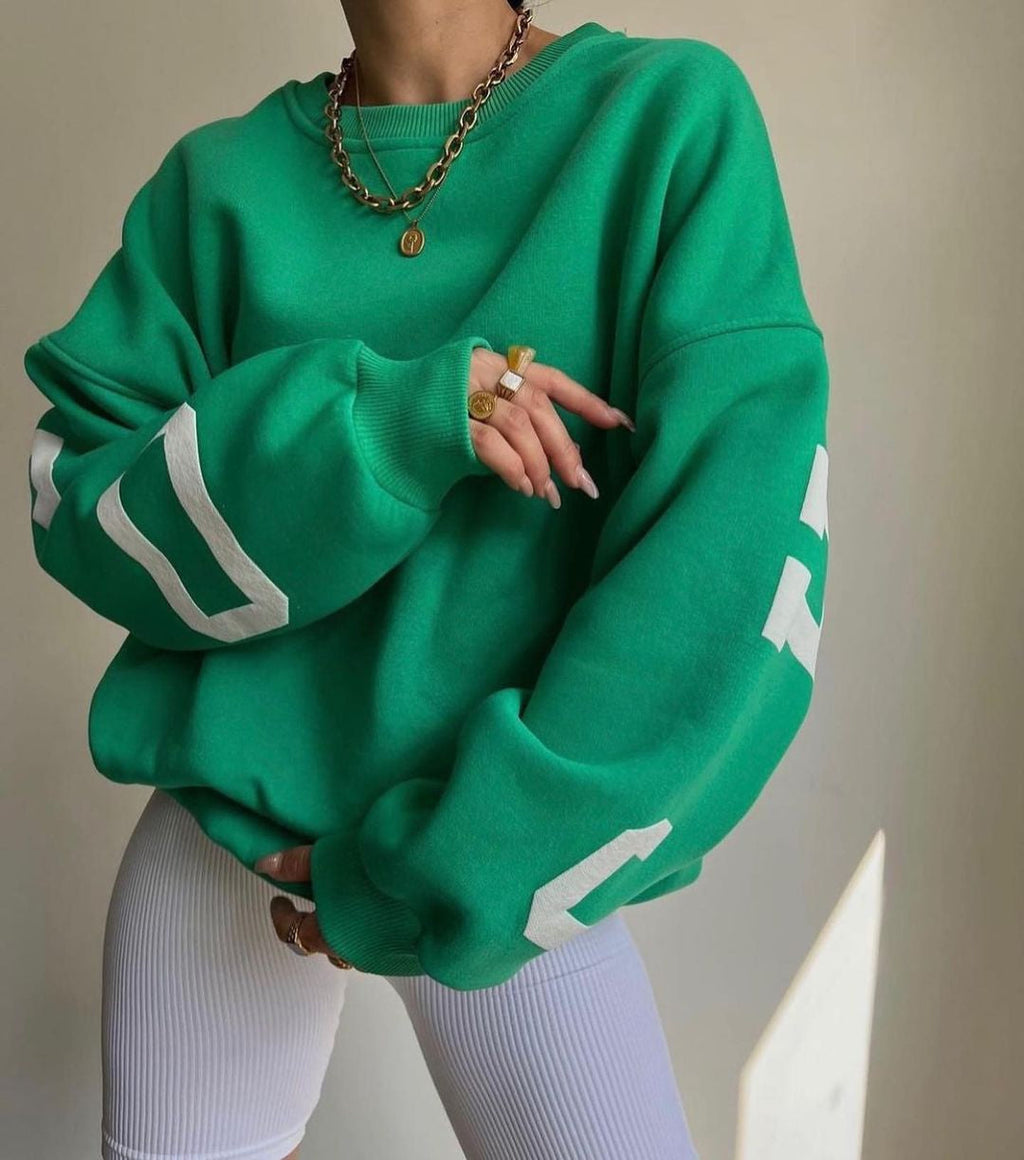 Women Sweater | Oversized Pullover with Long Sleeve Fit