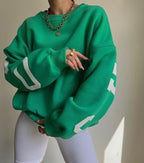 Women Sweater | Oversized Pullover with Long Sleeve Fit