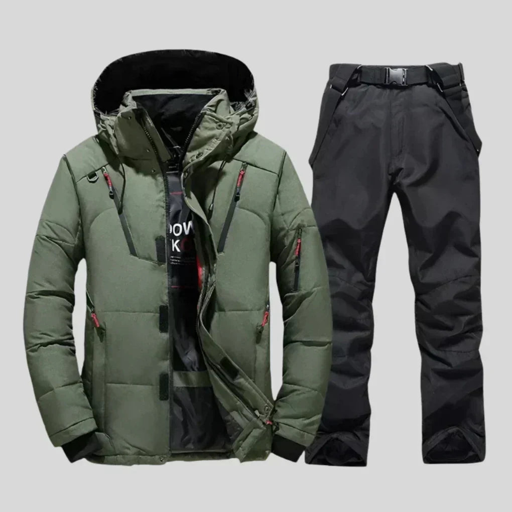 Men Ski Suit | Two-Piece Regular Fit with Adjustable Waist