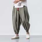 Men Trousers | Harem Fit with Elasticated Cuffs and Drawstring