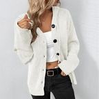Women Cardigan | Button Closure Open Front Layering Fit