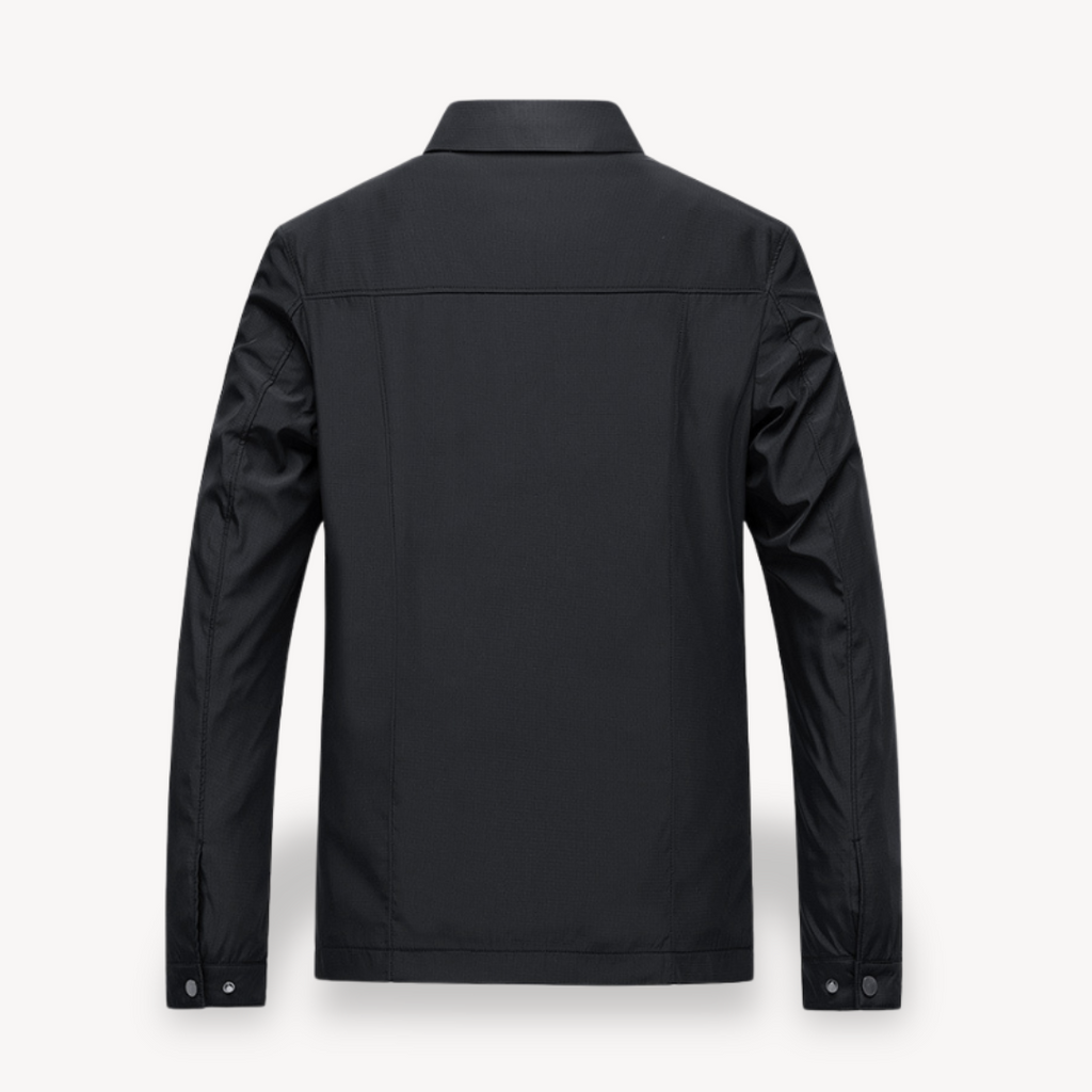 Men Jacket | Hooded Windproof Design with Zip Front Closure