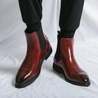 Men Boots | Chelsea Cap Toe with Elasticated Side Panels