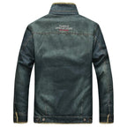 Men Jacket | Zip Front Insulated Cold Weather Straight Cut