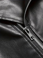 Men Jacket | Asymmetric Zip Biker with Belted Waist Fit