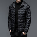 Men Jacket | Hooded Zip-Up Quilted Down Fill Regular Fit
