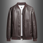Men Jacket | Zip-Up Bomber with Raglan Sleeves and Ribbed Trim
