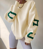 Women Sweater | Oversized Pullover with Long Sleeve Fit