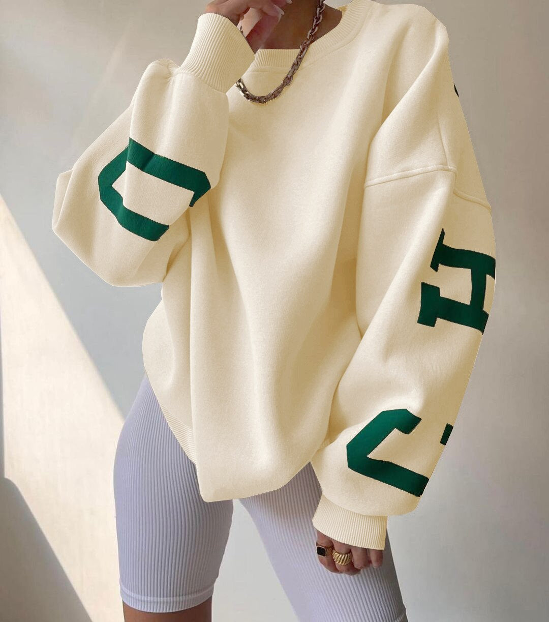 Women Sweater | Oversized Pullover with Long Sleeve Fit