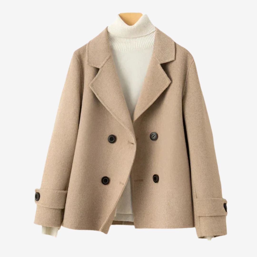 Women Blazer | Double-Breasted Tailored Fit with Button Front