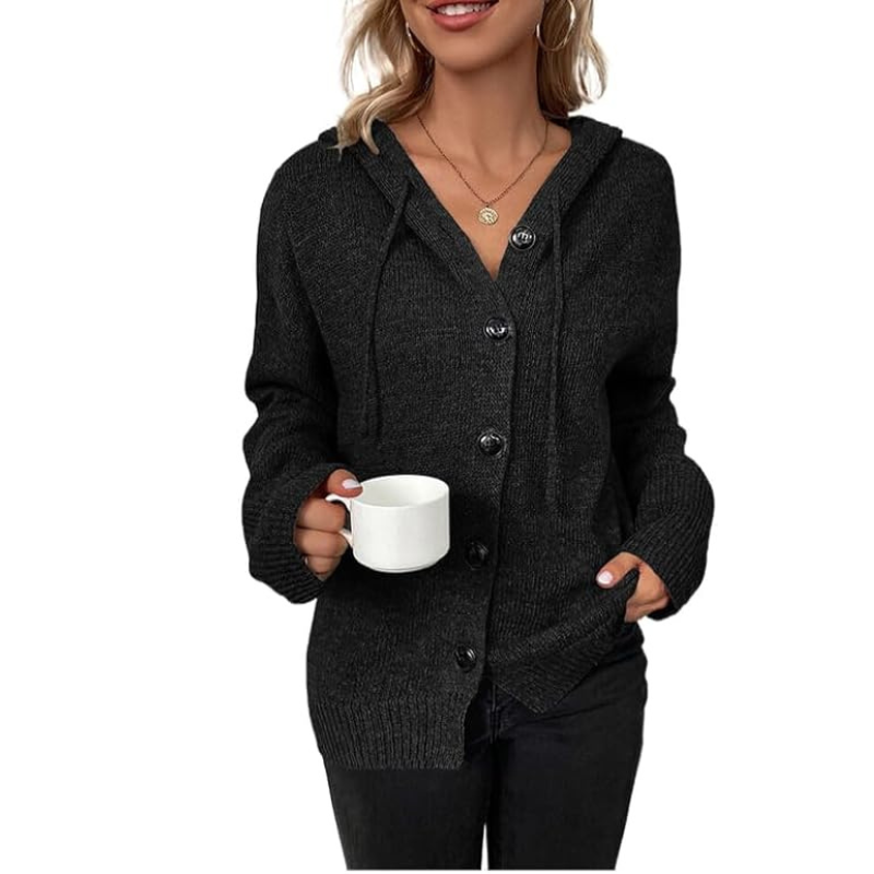 Women Cardigan | Button Closure Open Front Layering Fit