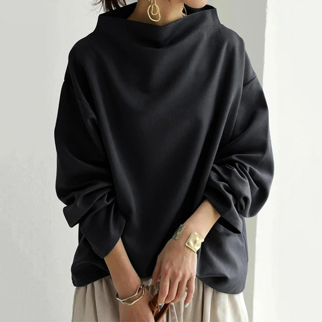 Women Sweater | Fitted Turtleneck with Long Sleeve Pullover