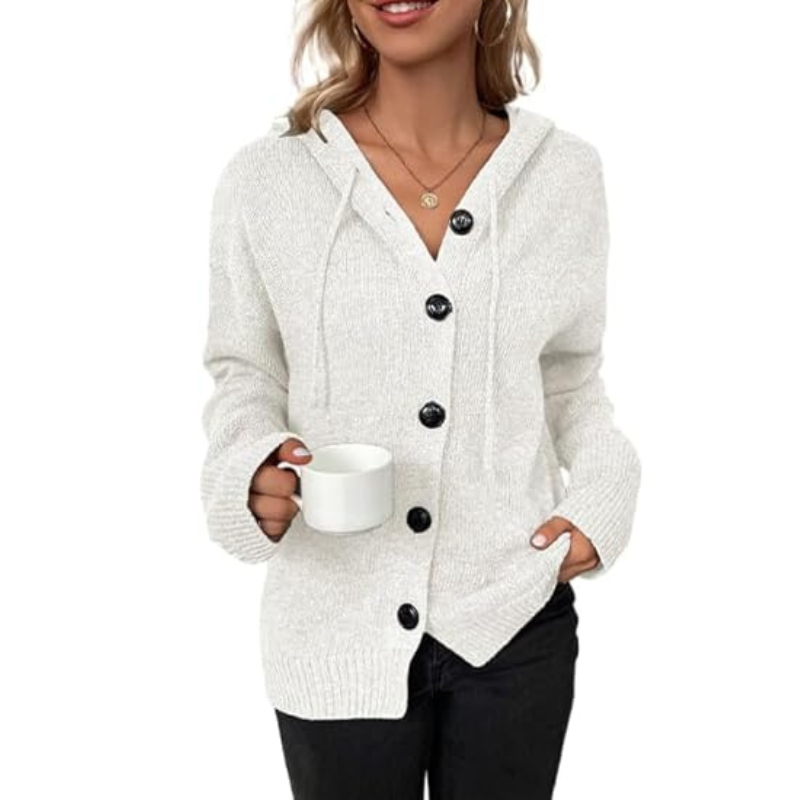 Women Cardigan | Button Closure Open Front Layering Fit