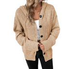 Women Cardigan | Button Closure Open Front Layering Fit