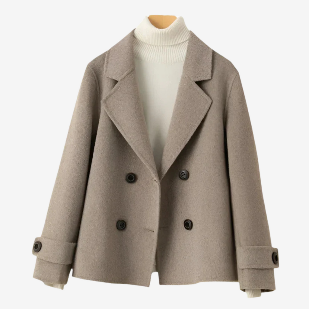 Women Blazer | Double-Breasted Tailored Fit with Button Front