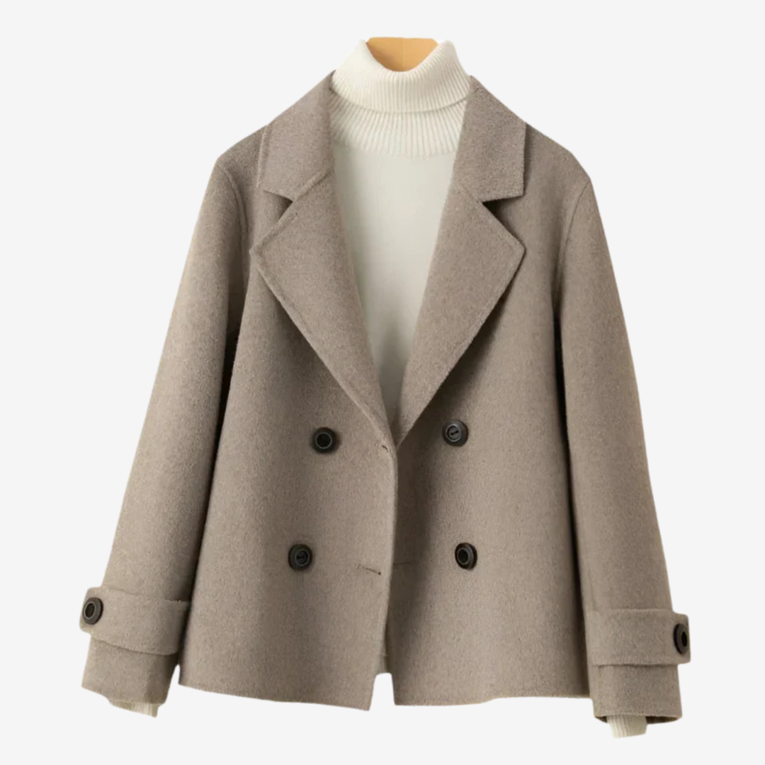 Women Blazer | Double-Breasted Tailored Fit with Button Front