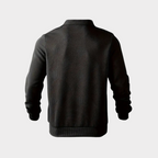Men Sweater | Quarter-Zip Turtleneck with Geometric Knit Pattern