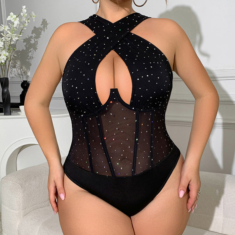 Women Suit | Sleeveless Halter Neck with Sequin Detail