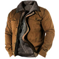 Men Jacket | Button-Front Long Sleeve Winter Outerwear Fit