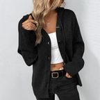 Women Cardigan | Button Closure Open Front Layering Fit