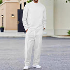 Men Set | Long Sleeve Top and Straight Leg Trousers
