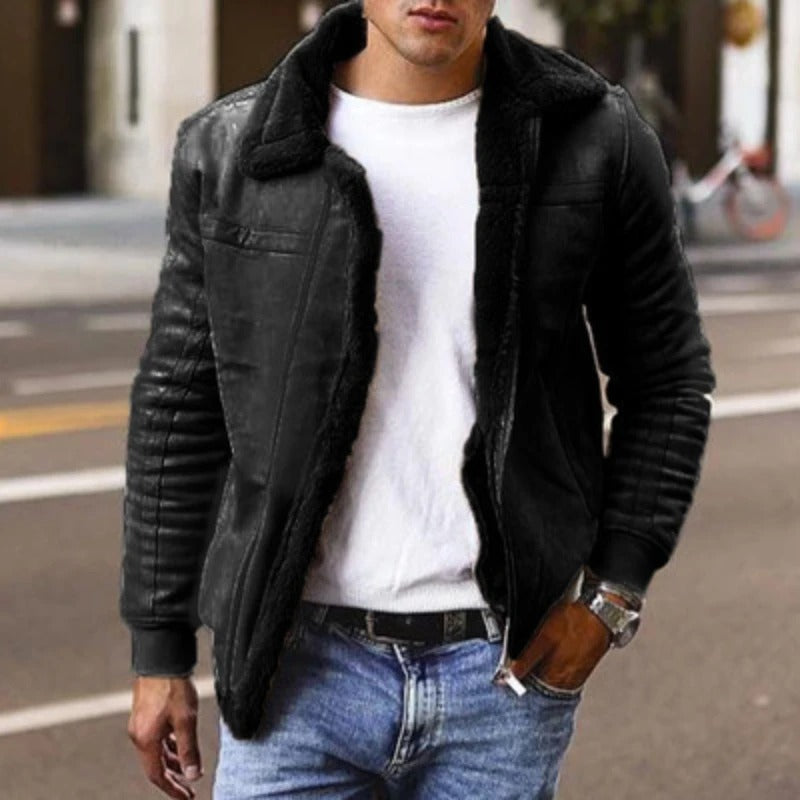 Men Jacket | Insulated Collar Cut for Winter Layering