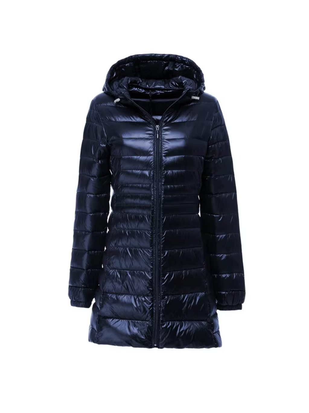 Women Coat | Quilted Hood Long Cut Cold Weather Fit