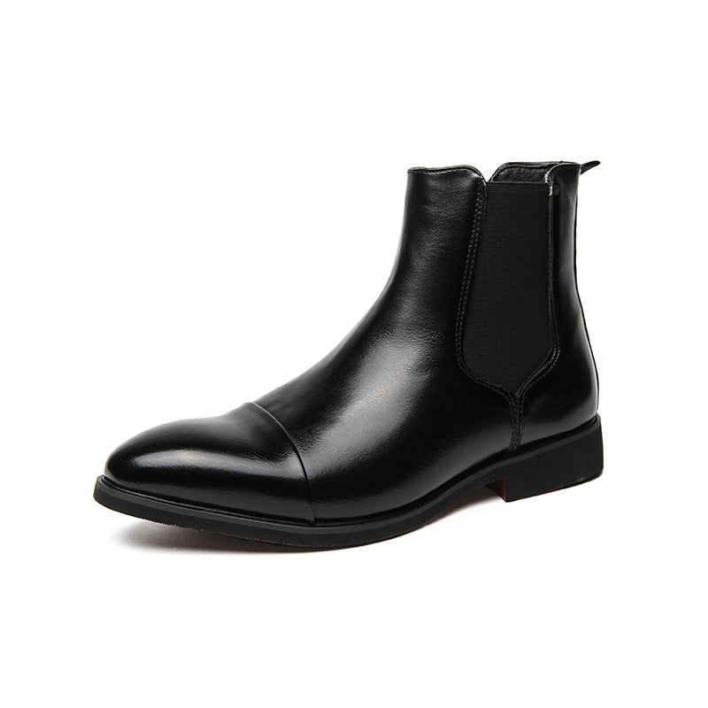 Men Boots | Chelsea Cap Toe with Elasticated Side Panels