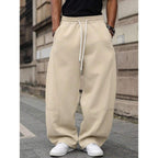Men Joggers | Wide Leg Fit with Drawstring Waist