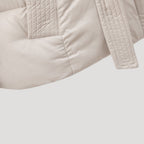 Women Coat | Quilted Belted Design with Attached Hood