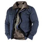 Men Jacket | Button-Front Long Sleeve Winter Outerwear Fit