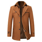 Men Jacket | Relaxed Fit with Waterproof Classic Collar