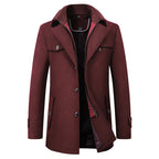 Men Jacket | Relaxed Fit with Waterproof Classic Collar