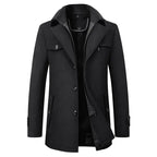 Men Jacket | Relaxed Fit with Waterproof Classic Collar
