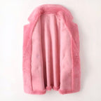 Women Coat | Double-Breasted Relaxed Fit with Patch Pockets