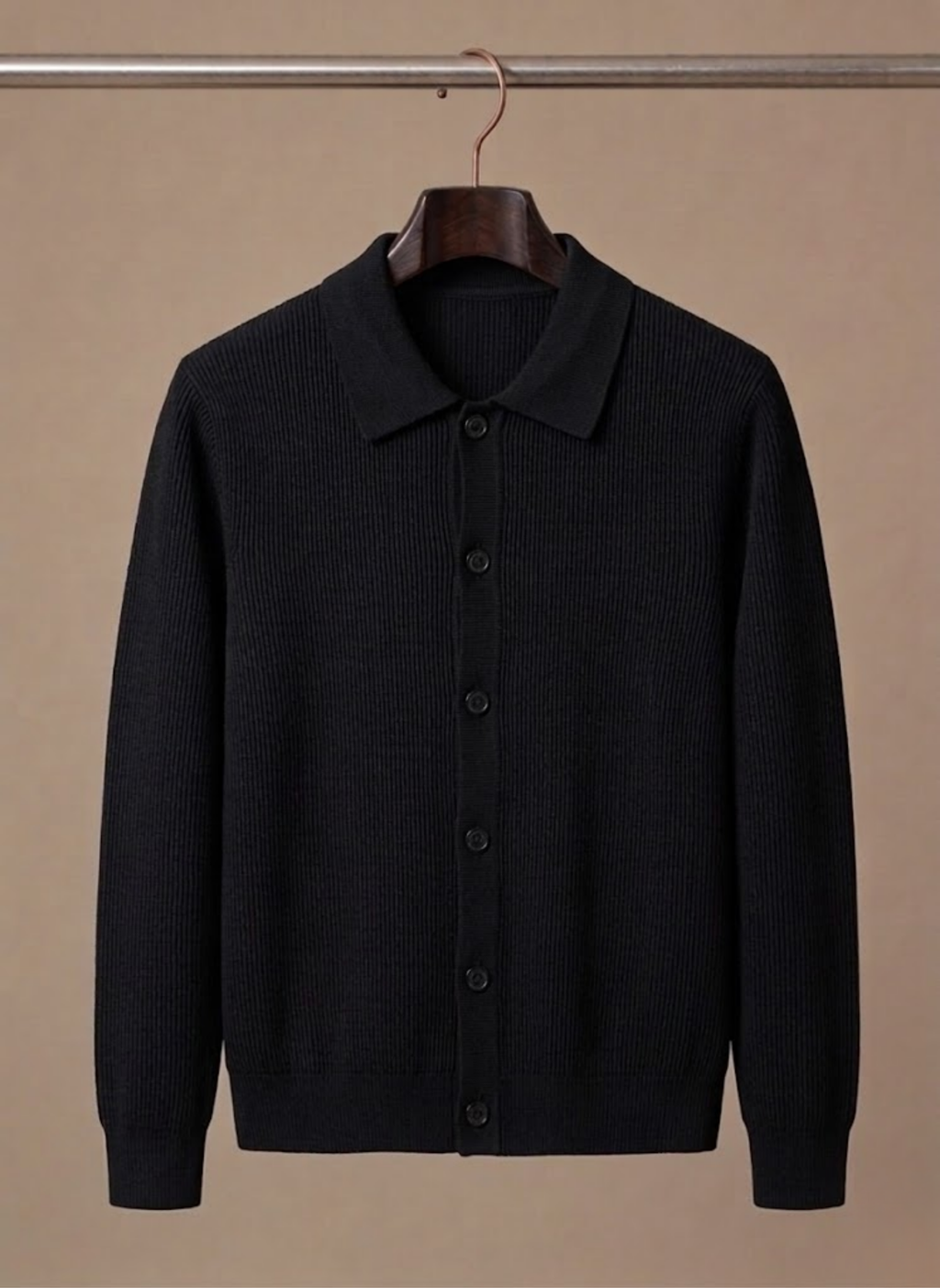 Men Cardigan | Relaxed Fit with Full Button-Through Front