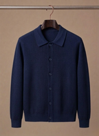 Men Cardigan | Relaxed Fit with Full Button-Through Front
