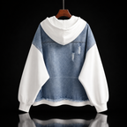 Women Jacket | Oversized Denim with Hood and Zip Front
