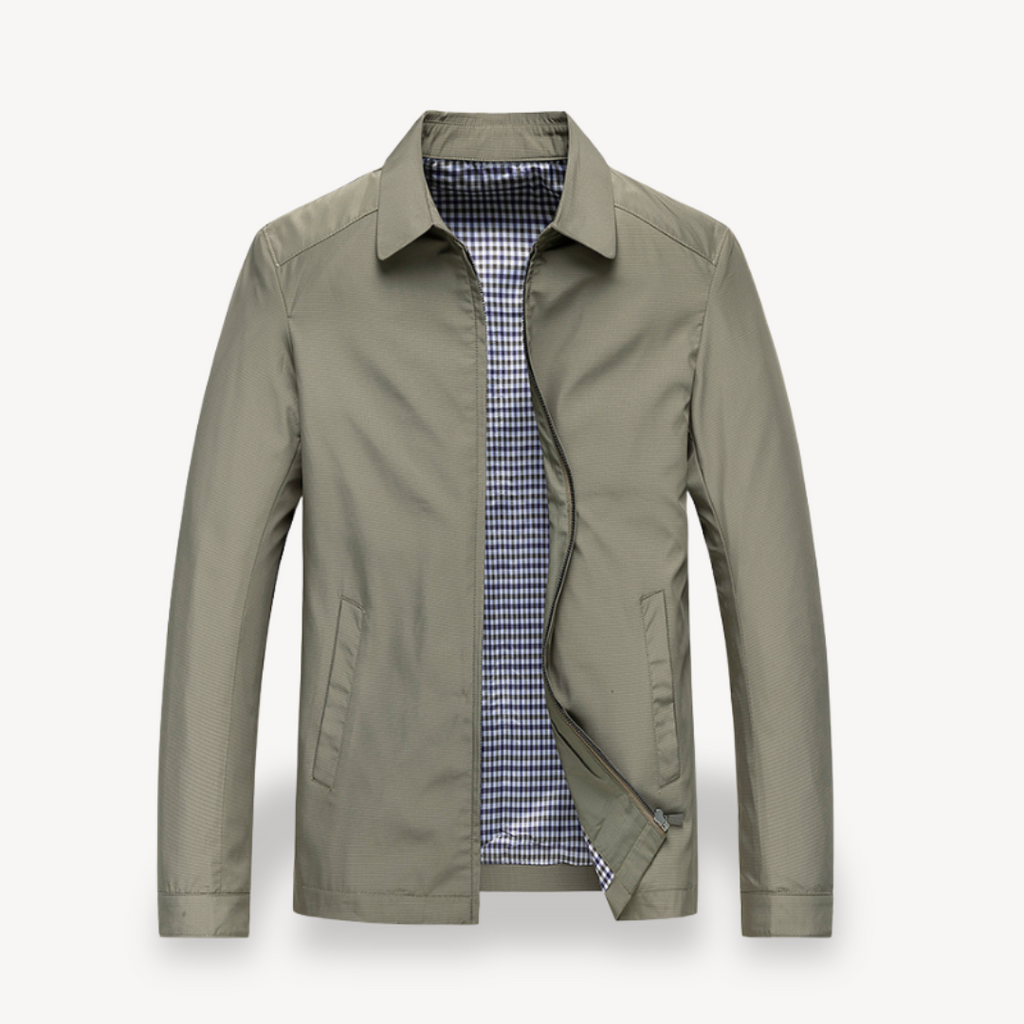 Men Jacket | Hooded Windproof Design with Zip Front Closure